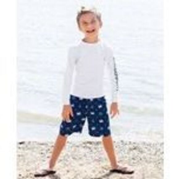 Ruggedbutts LONG SLEEVE RASH GUARD grey SZ 6-12m NEW RUFFLEBUTTS baby swim top - Picture 3 of 5